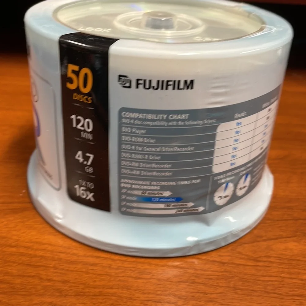 Fujifilm DVD -R 50 Disc 120 Minutes 4.7 GB